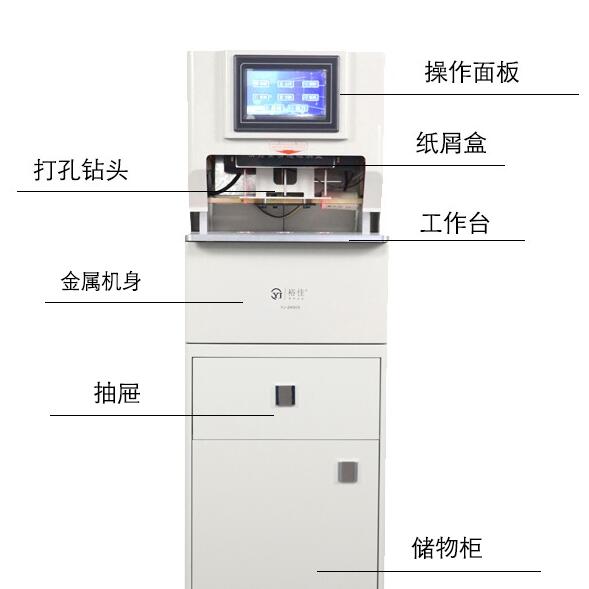 裕佳YJ-SK606全自动三孔线式档案装订机